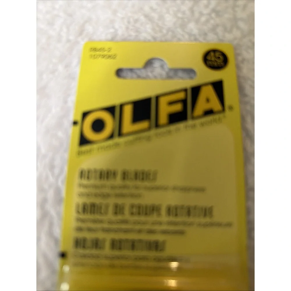 Olfa 45mm Replacement Rotary Blades 2 Pack RB45-2 1079062 NIP